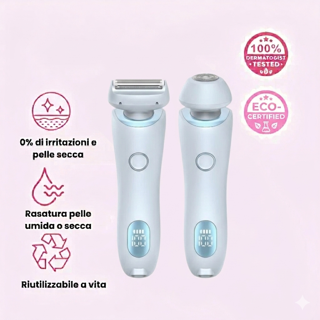 Rasoio Elettrico Donna Giusmel — 0% Irritazioni, Pelle Perfetta