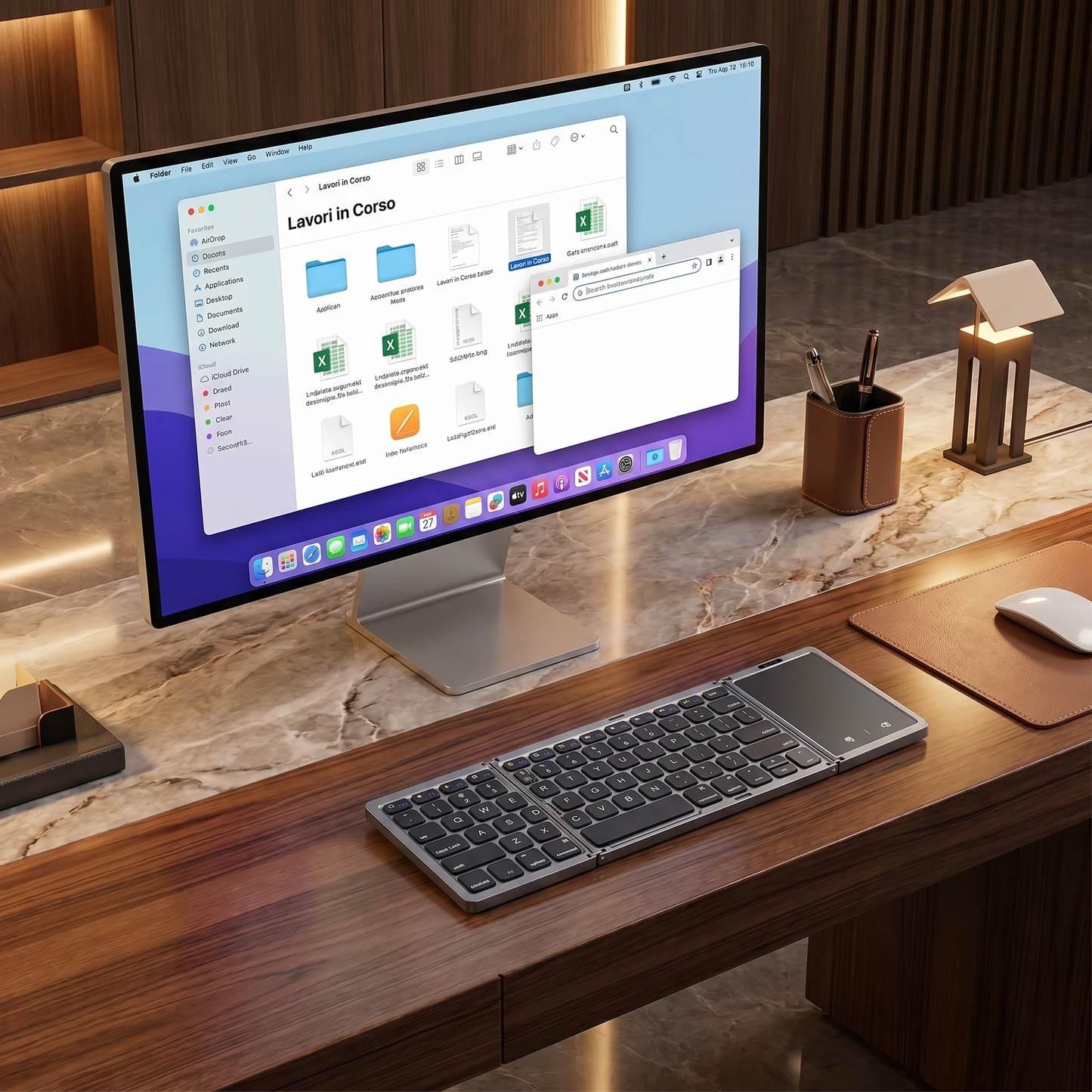 Tastiera Bluetooth Pieghevole | – PC, Mac, iOS, Android