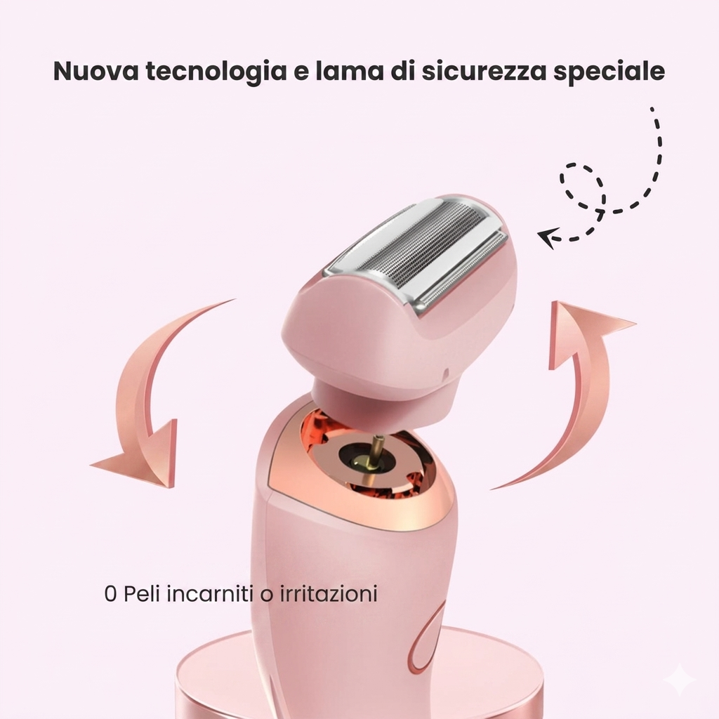 Rasoio Elettrico Donna Giusmel  — 0% Irritazioni, Pelle Perfetta
